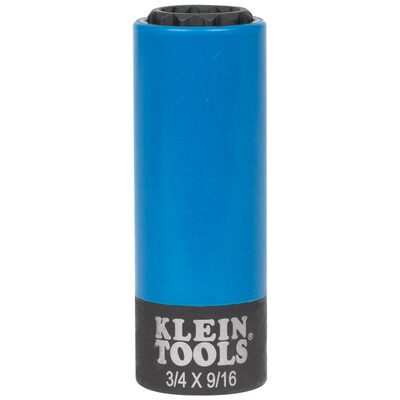 Klein Tools 2-in-1 Impact Socket, 12-Point, 1 and 13/16-Inch