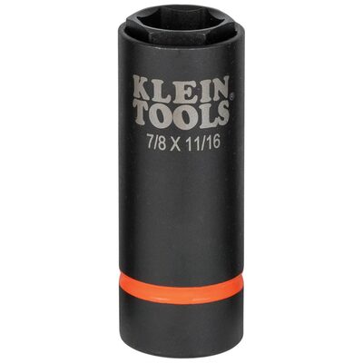 Klein Tools 2-in-1 Impact Socket, 6-Point, 1/2 and 3/8-Inch