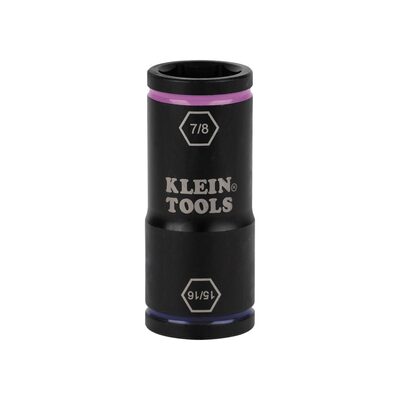Klein Tools Flip Quad Socket Adapter, 1/2 to 3/8 Inch