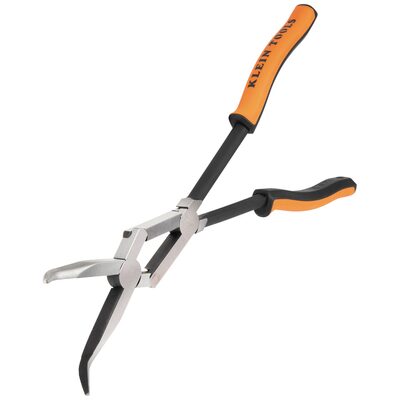 Klein Tools Pliers, Long Reach Needle Nose Pliers, Bent Nose, 13-Inch