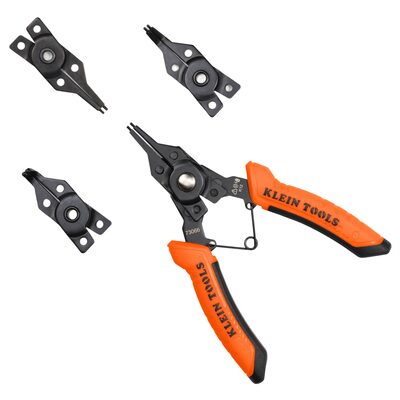 Klein Tools 6-in-1 Interchangeable Snap Ring Pliers