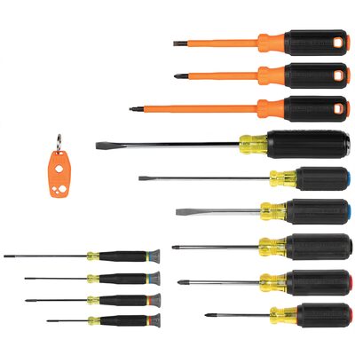 Klein Tools Screwdriver Set, 3/16 Cabinet and #2 Phillips, Cushion-Grip, 2-Piece