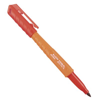 Klein Tools Skribes&trade; Fine Tip Permanent Markers, Black, 4-Pack