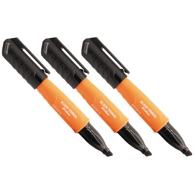 Klein Tools Skribes&trade; Fine Tip Permanent Marker, Black, 1-Pack