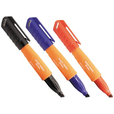 Klein Tools Skribes&trade; Fine Tip Permanent Marker, Red, 1-Pack