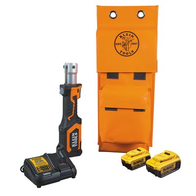 Klein Tools Battery-Operated Cutter/Crimper, No Heads, 4 Ah