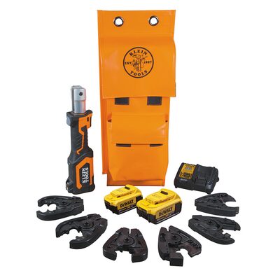 Klein Tools Battery-Operated Cutter/Crimper Kit, 4 Ah