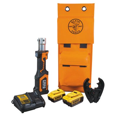 Klein Tools Battery-Operated Crimper, O+ Die Head, 4 Ah