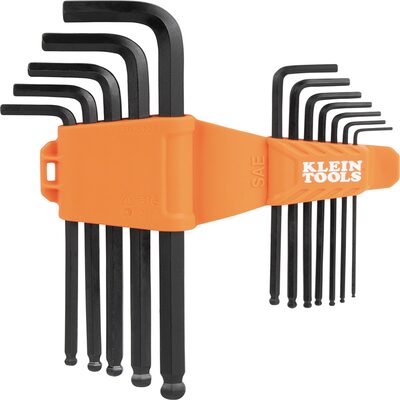 Klein Tools L-Style Ball-End Hex Key Wrench Set, SAE, 12-Piece