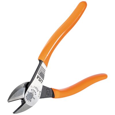 Klein Tools Diag-Cutting Pliers Hi-Leverage Curved Handles 7"