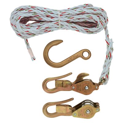 Klein Tools Block and Tackle, Spliced to H268, Block H267, Anchor Hook 258