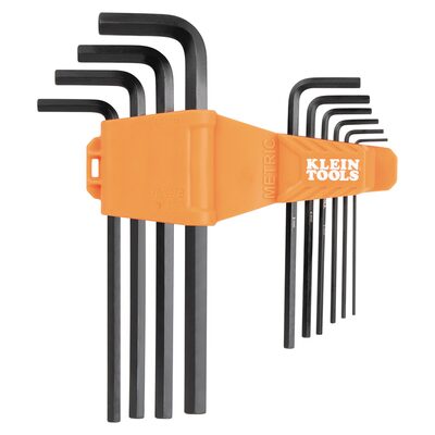 Klein Tools Long Hex Key Set, Metric, 10-Piece