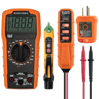 Klein Tools Digital Multimeter Electrical Test Kit