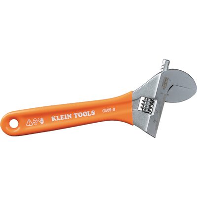 Klein Tools Extra-Wide Jaw Adjustable Wrench, 8-Inch