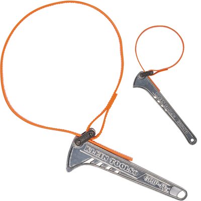 Klein Tools Grip-It&trade; Strap Wrench Kit, 6-Inch and 12-Inch Handles, 2-Piece