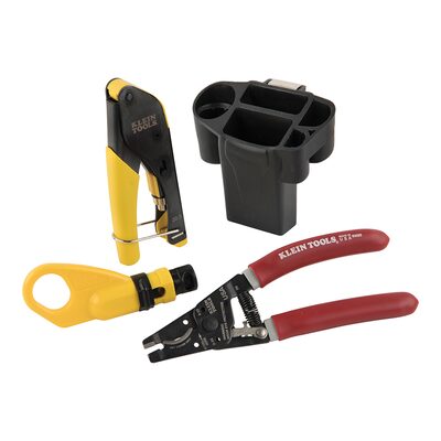 Klein Tools Coax Cable Installation Kit with Hip Pouch
