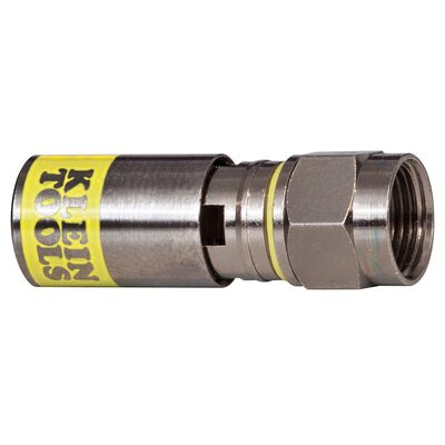 Klein Tools Universal F Compression Connectors RG6/6Q 10-Pack