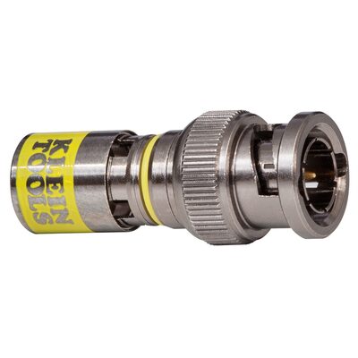 Klein Tools Universal BNC Compression Connectors RG6-R6Q 10-Pack