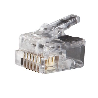 Klein Tools Modular Telephone Plugs RJ12 6P6C, 25-Pack