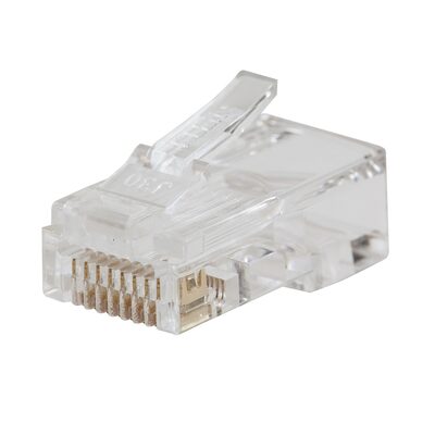 Klein Tools Pass-Thru&trade; Modular Data Plugs RJ45-CAT6, 10-Pack