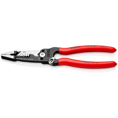 KNIPEX Forged Wire Strippers packaged in clam shell - Non-Slip Plastic Coated Handle