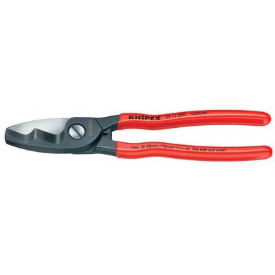 KNIPEX Cable Shearer w/ Twin Cutting Edge