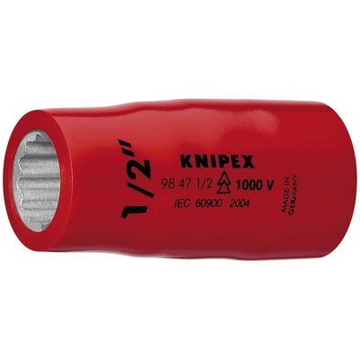 KNIPEX HEX SOCKET, 1/2IN-1,000V INSLTD 1-1/16IN