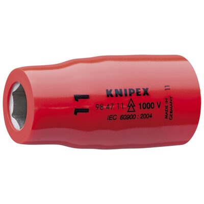 KNIPEX HEX SOCKET, 1/2IN-1,000V INSLTD 12 MM