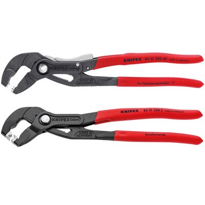 KNIPEX 2 Pc. Hose Clamp and Click Clamp Set