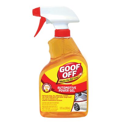 Klean Strip Goof Off FG795 Automotive Power Gel Adhesive Remover, 12 oz Bottle, Clear Orange