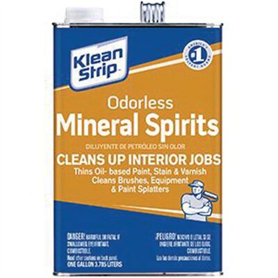 Klean Strip QKSP94005 Odorless Mineral Spirits, 1 qt Can, Light Yellow