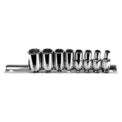 K Tool International 8-PIECE 1/4 " DR 6-PT SAE SOCKE
