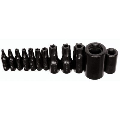 K Tool International Master Tamper Proof Torx Set T10-T55 Bits