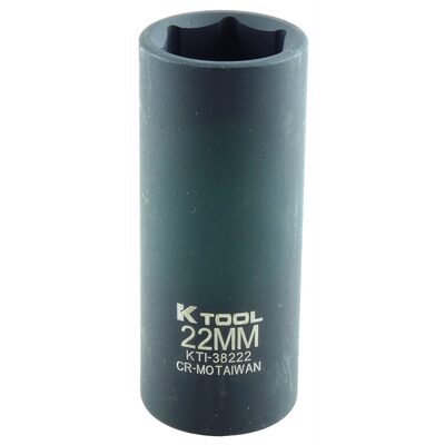 K Tool International 22MM 1/2"DR. DEEP SOC