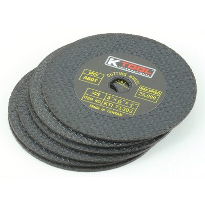 K Tool International 6PK CUT-OFF WHEEL 3IN. X 1/32IN. 6/PK