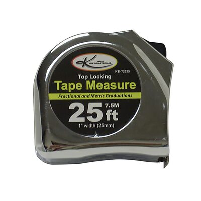 K Tool International 1" WIDE 25' SAE/MET TAPE MEASURE
