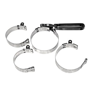K Tool International Oil Filter Strap Wrench 4-in-1 2-3/8 x 4-3/8 Inches