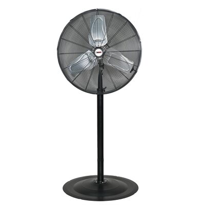 K Tool International 24" Waterproof Non Oscillating Pedestal Fan