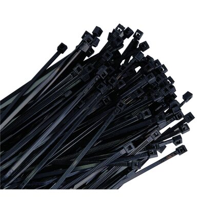 K Tool International 5-PACK Wire Tie 7 in. Black 100/bag 50 lb. Tensile