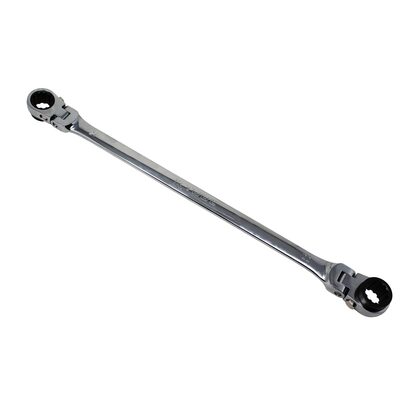 K Tool International Wrench 21mm x 22 mm Ratcheting Reversible Double Box Universal Spline 90 Tooth