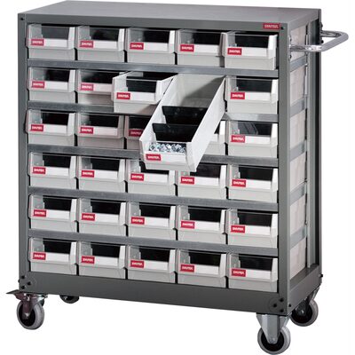 ShopSol PART CABINET STEEL MOBILE - 30 DRAWERS