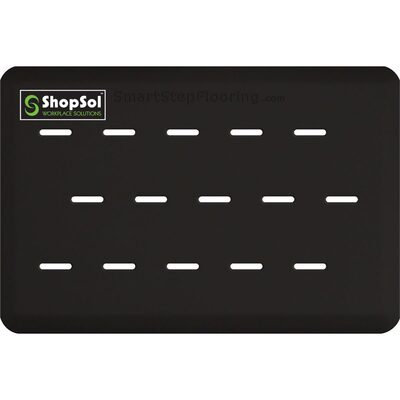 ShopSol Anti-Fatigue Mat Supreme Pro 3' x 2' Black 32LOTB