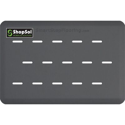 ShopSol Anti-Fatigue Mat Supreme Pro 3' x 2' Gray 32LOTGR