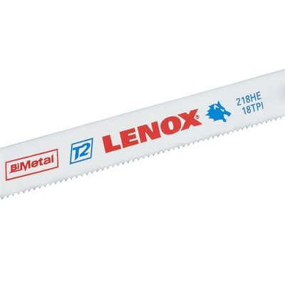 Lenox Tools 12 Inch 18 TPI Bi-Metal Hacksaw Blades - 2 Pack