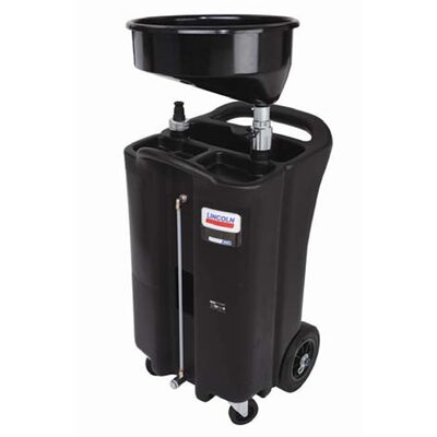 Lincoln Lubrication Portable Plastic Used Fluid Gravity Drain - 26-Gallon, Black