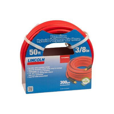 Lincoln Lubrication  72N3850 50 foot 3/8 in premium nitrile rubber air/water hose?