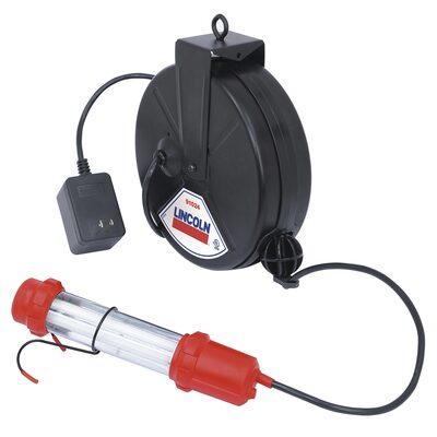 Lincoln Lubrication 13W fluorescent Impact Light w/ 30' Metal Reel