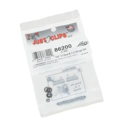 Lisle JC250 1/4-inch 3 Clips & 3 O-Rings Set