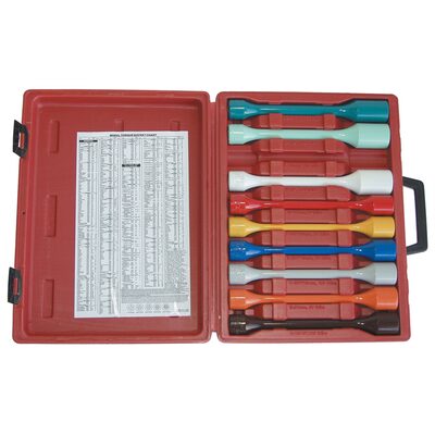 Milton Industries LTI Tool By MIlton Wheel Torque Master Kit - 9 Piece Torque Kit In A Custom Wall Mountable Case. (Includes Sockets A, B