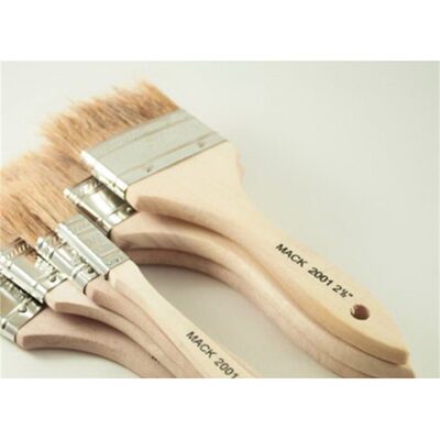 Mack Brushes Whitey II 2001-30 2001 Series All Purpose Throw-Away Chip Brush, 3 in, Wood Handle, Natural White